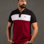 Maron & Black Polo T-shirt