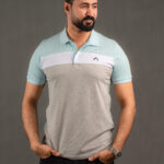 Blue & Gray Polo T-shirt