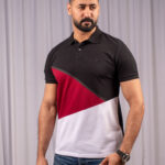 BLACK & RED POLO T-SHIRT