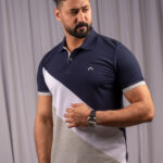 NAVY & GRAY POLO T-SHIRT