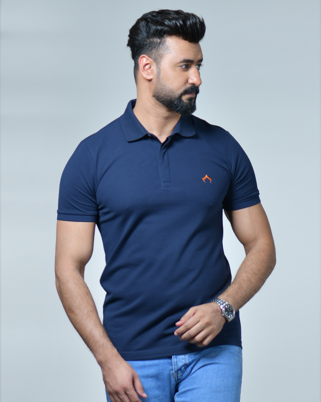 ٢٢ NAVY POLO T-SHIRT - الصورة 1